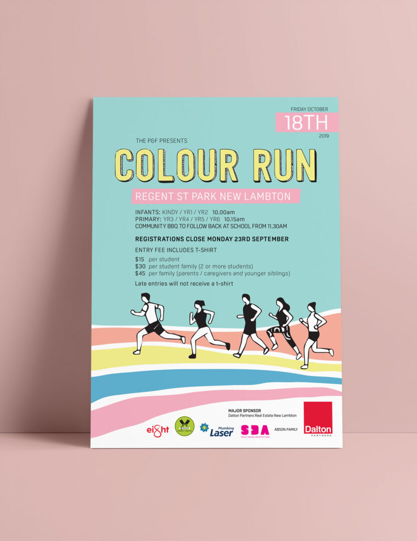 Poster for New Lambton Colour Run