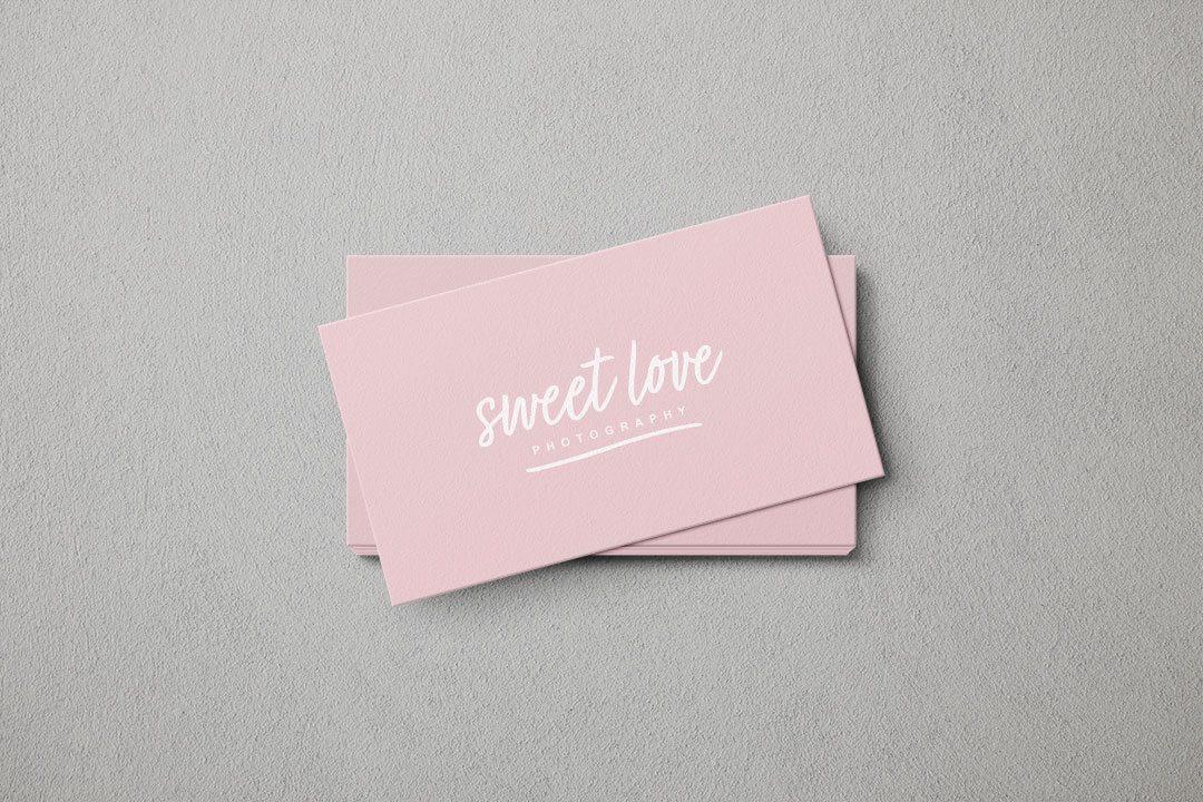 sweet love photography business card